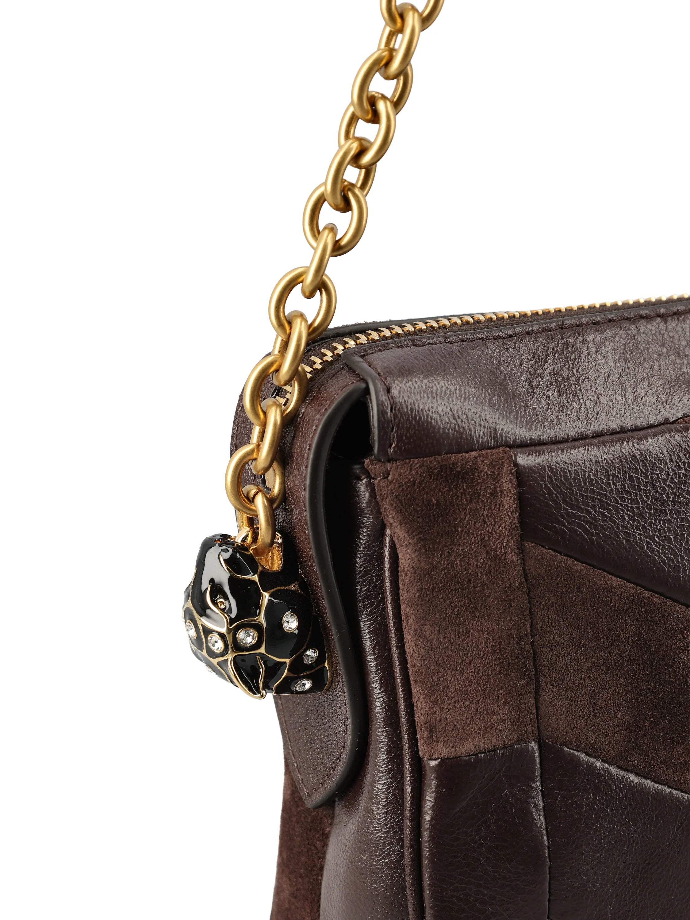Borsa realizzata in suede e nappa. 9W2B0S99DED RE6 VALENTINO GARAVANI