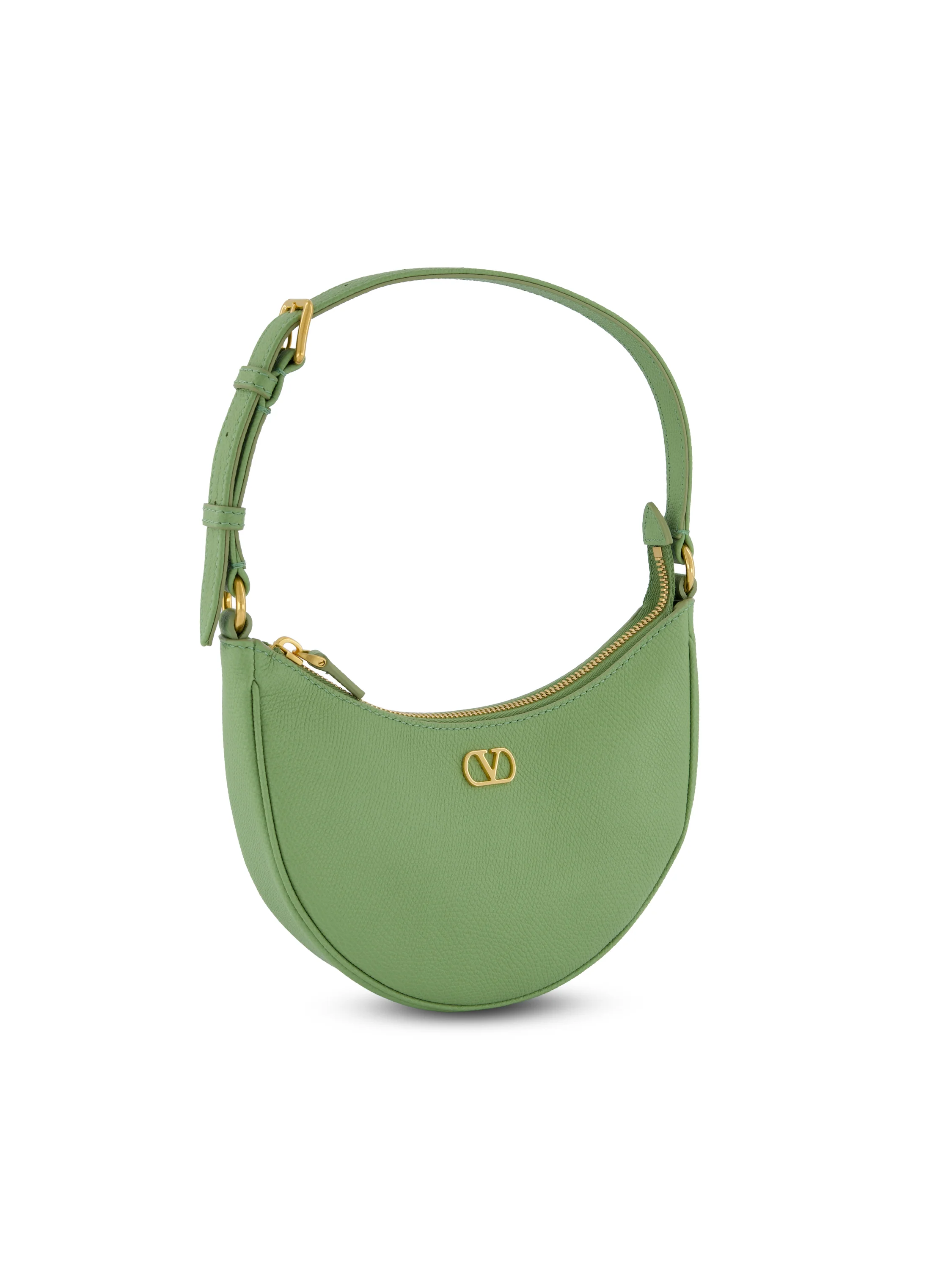 Mini borsa hobo VLogo Signature Valentino Garavani in Vitello. 9W2P0AK3SNP NPO VALENTINO GARAVANI 