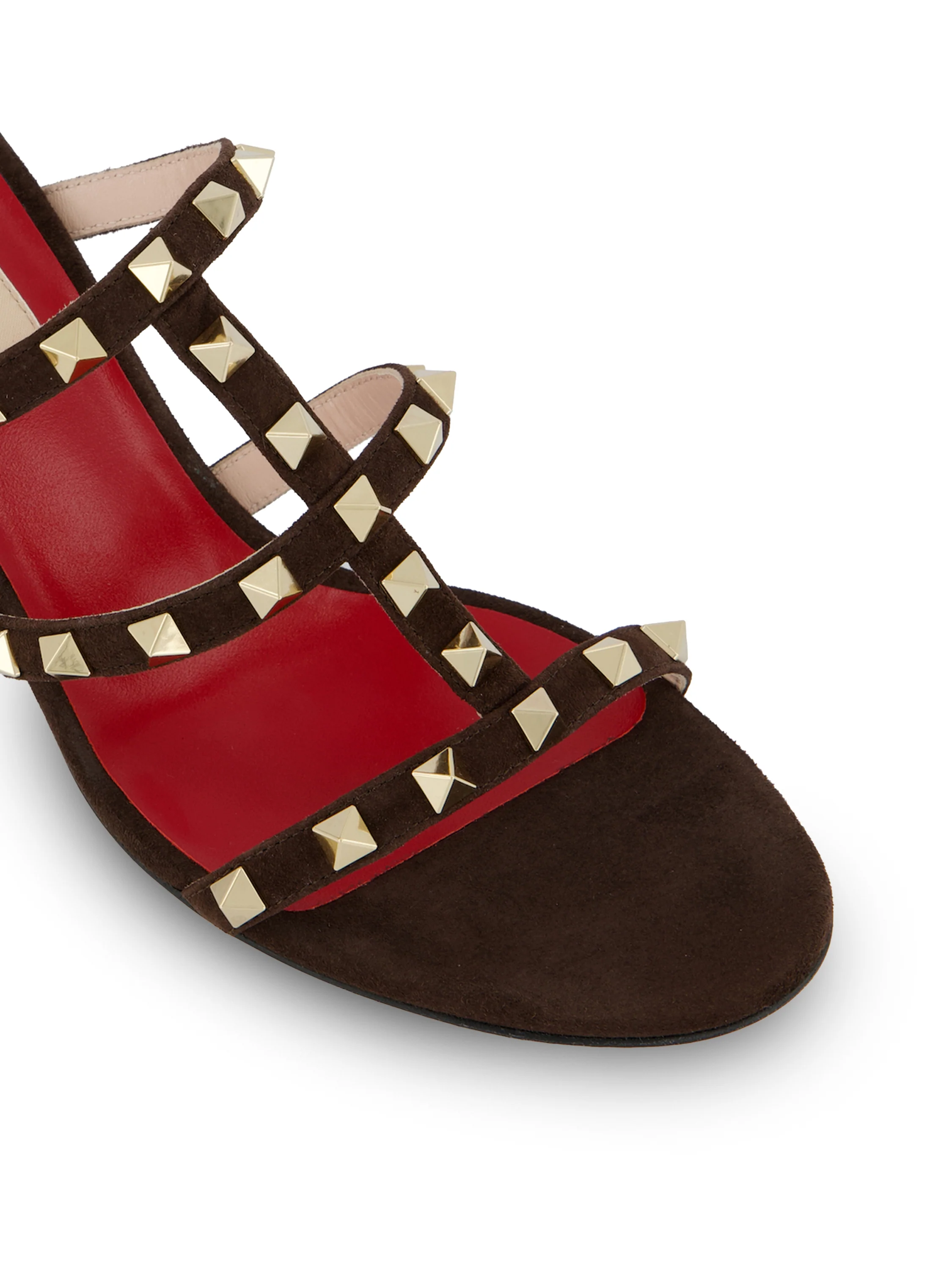 Sandalo slide Valentino Garavani Rockstud in camoscio 9W2S0C47CVB 0TO VALENTINO GARAVANI 