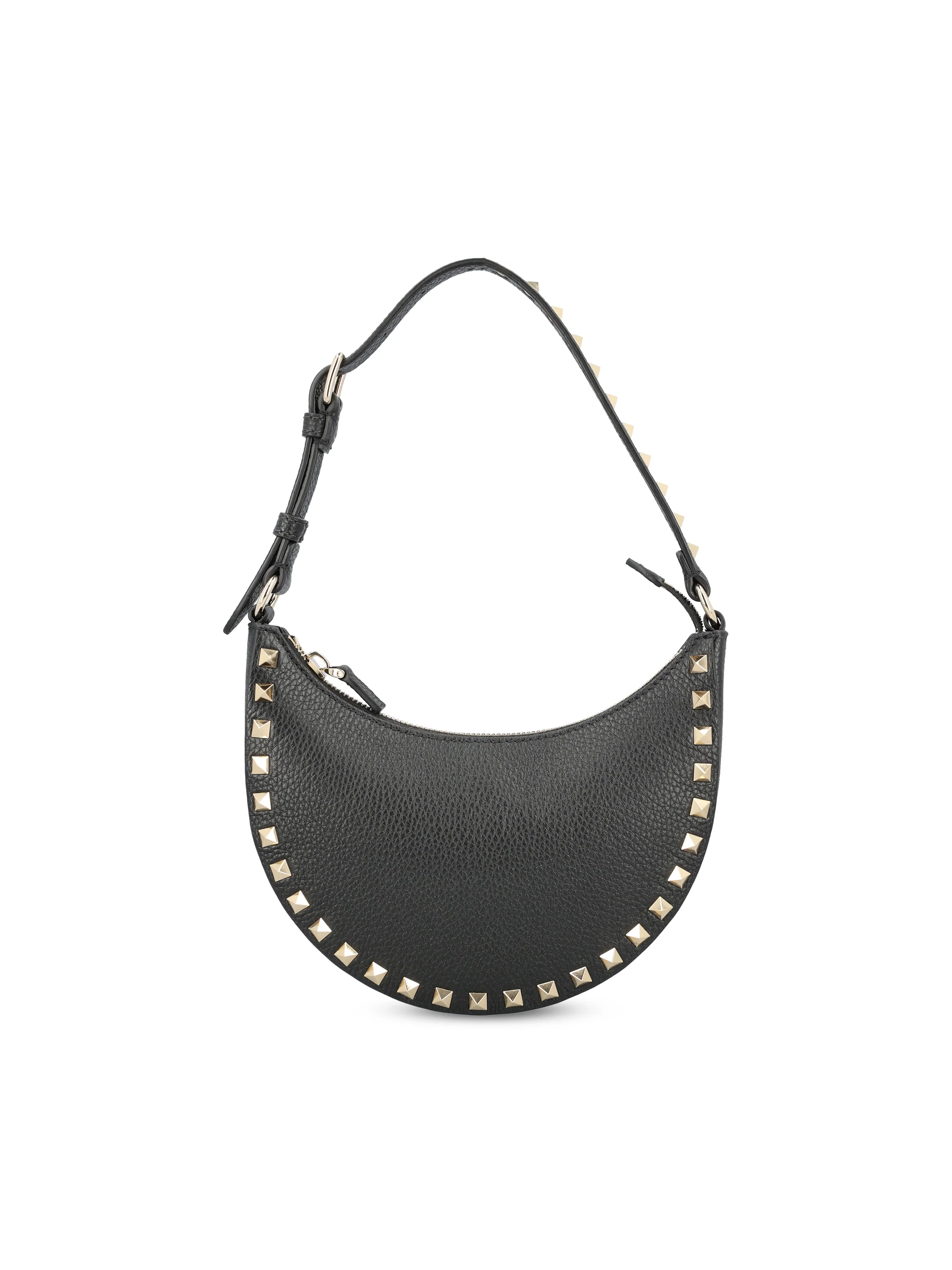 Mini borsa hobo Rockstud in Vitello granato ZW2P0AI7VSH 0NO VALENTINO GARAVANI 