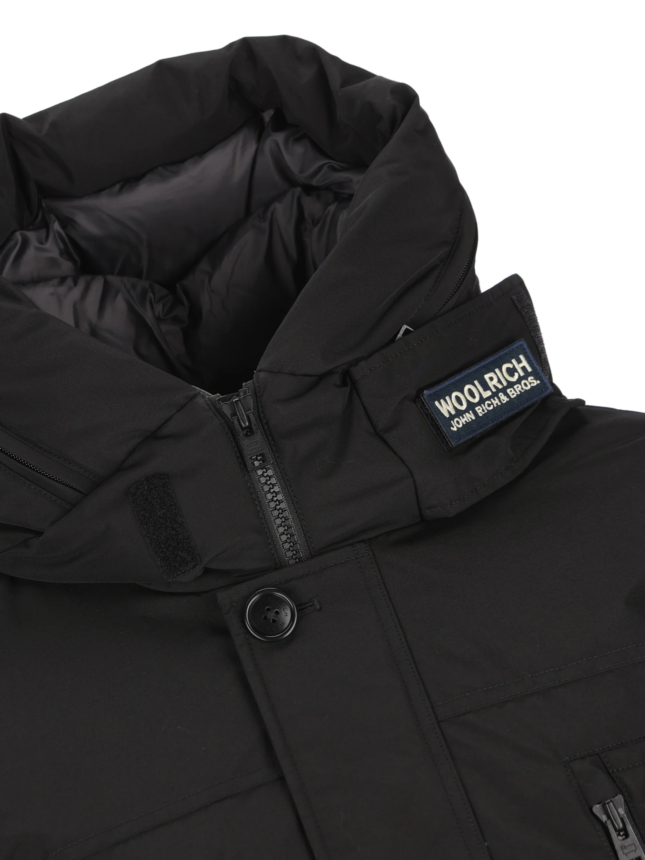 Parka Evolution in Ramar Cloth CFWOOU0866MBUT0001 BLK WOOLRICH 