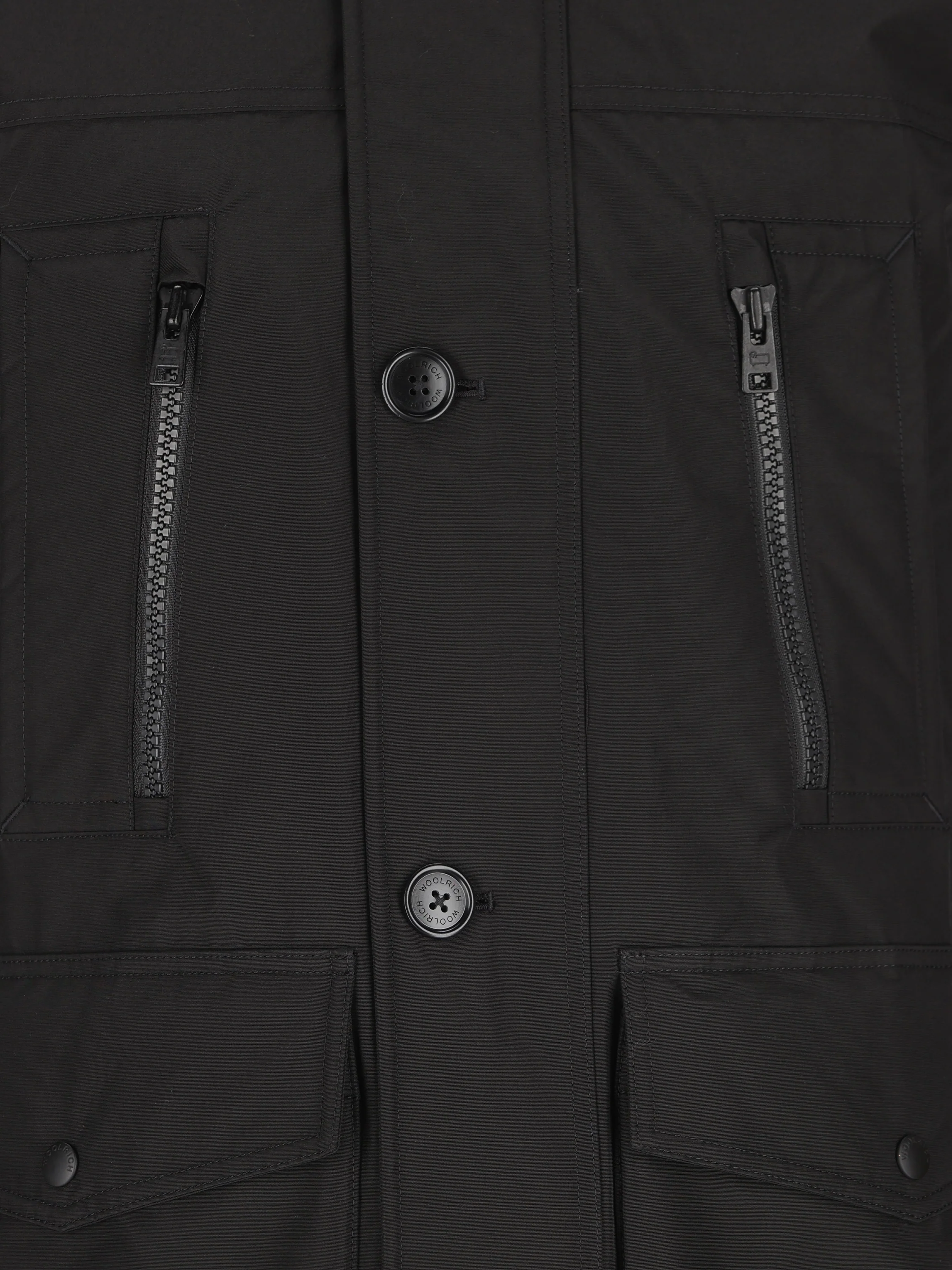 Parka Evolution in Ramar Cloth CFWOOU0866MBUT0001 BLK WOOLRICH
