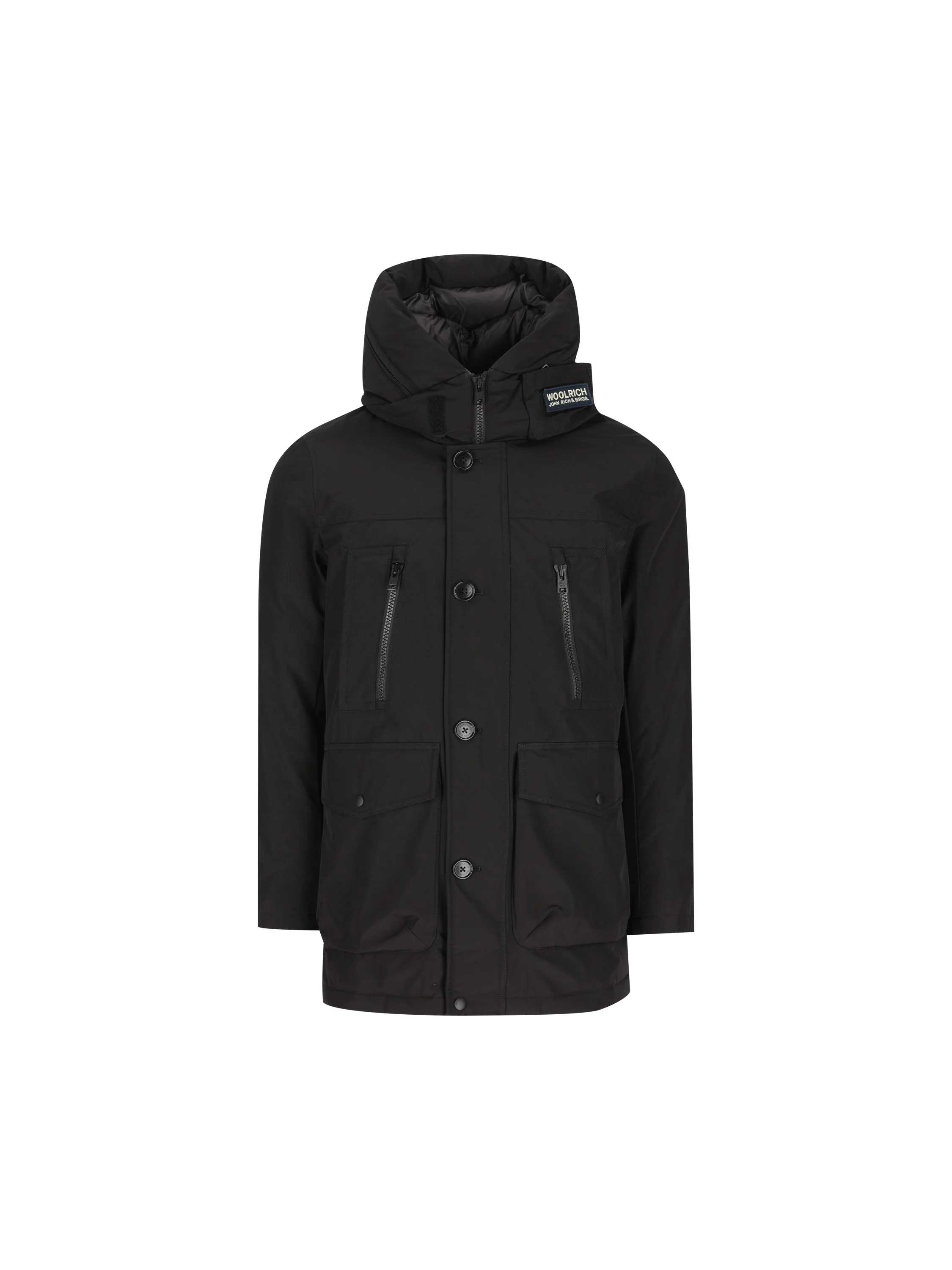 Parka Evolution in Ramar Cloth CFWOOU0866MBUT0001 BLK WOOLRICH 