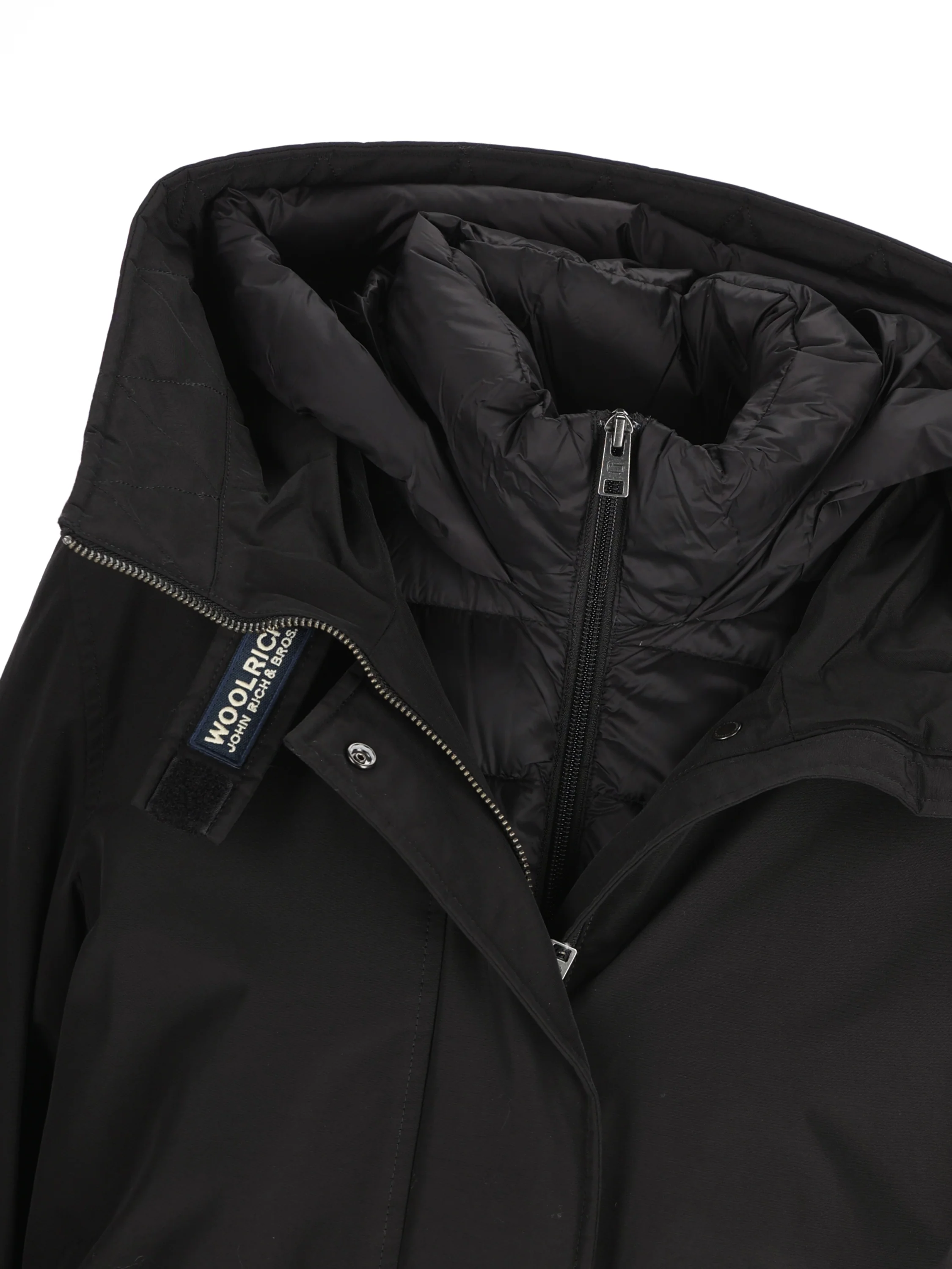 Woolrich Authentic 3 in 1 Parka in Ramar Cloth CFWWOU1105FBUT0001 BLK WOOLRICH 