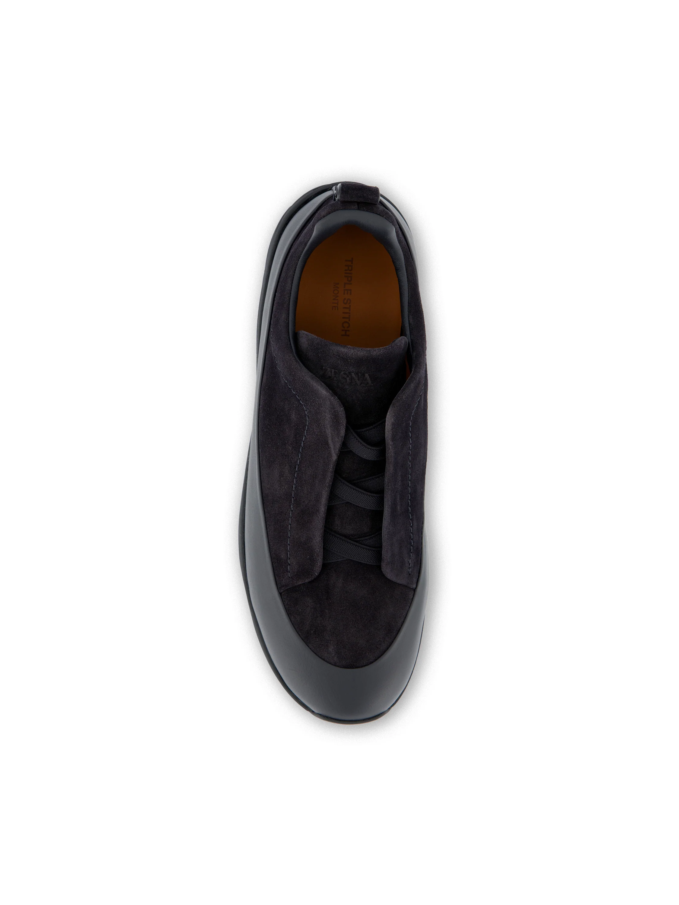 Sneakers realizzate in pelle e suede. RLHNEL S7008ZBNZ ZEGNA 