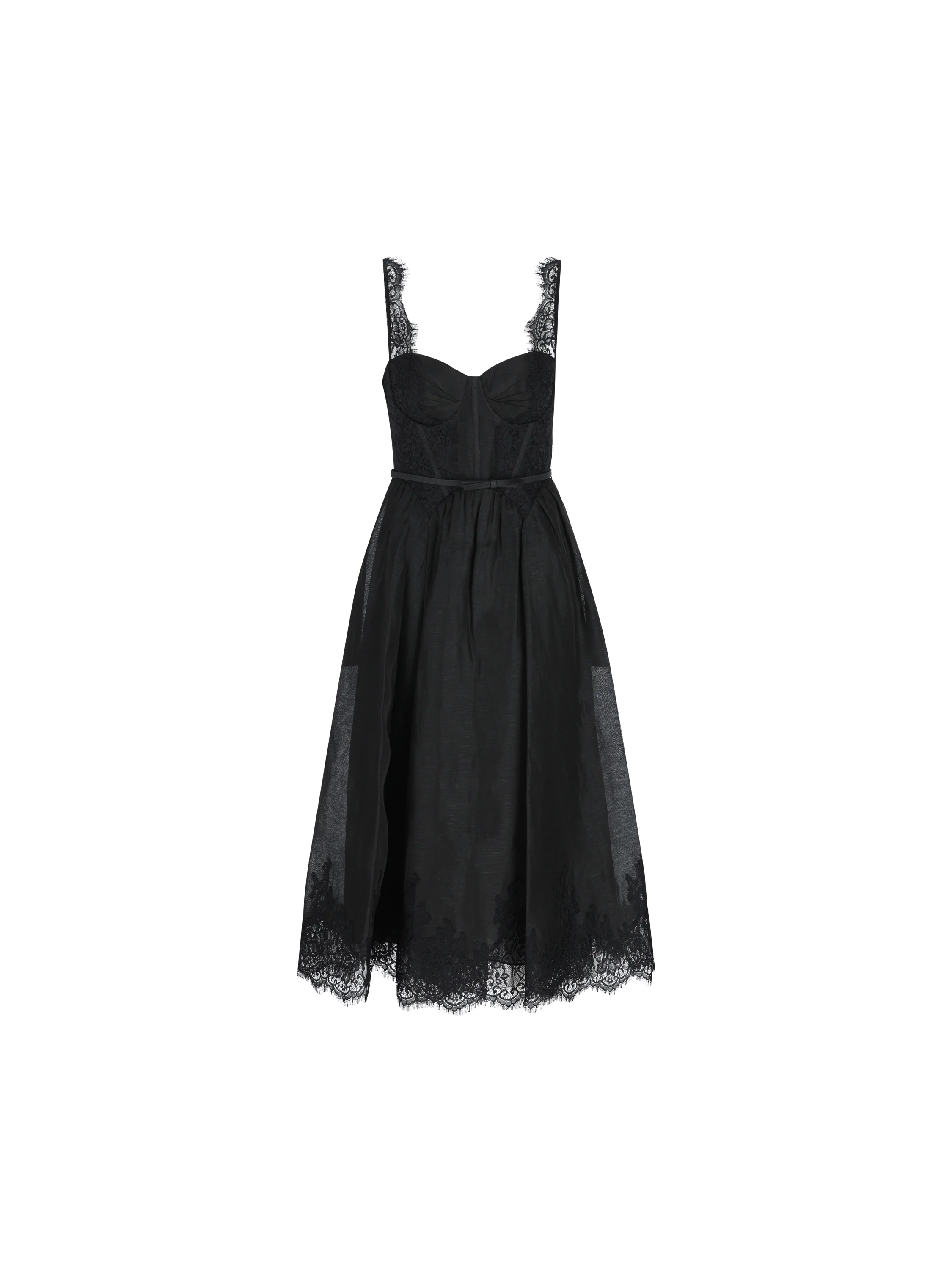 Abito realizzato in lino 0226DF261 BLK ZIMMERMANN 