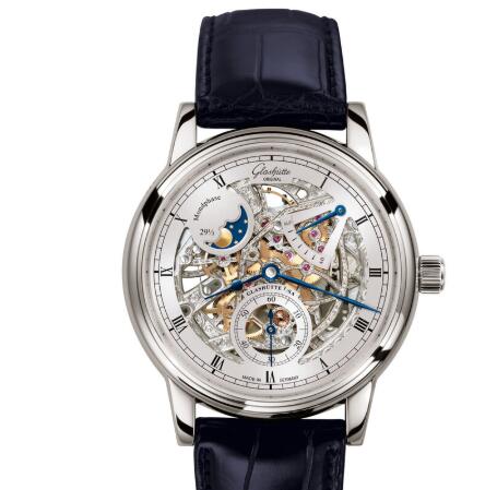 Glashuette Original Senator Moon Phase Skeletonized Edition Replica Watch 1-49-13-15-04-30