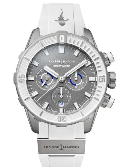 Ulysse Nardin Diver Chronograph “Great White” Replica Watch 1503-170LE-1A-GW/3B
