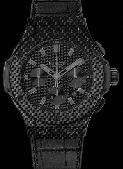 HUBLOT BIG BANG 44MM ALL BLACK CARBON 301.QX.1710.GR Watch
