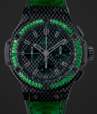 Replica Hublot Big Bang Carbon Bezel Baguette Tsavorites 44mm 301.QX.1791.HR.1922 Watch