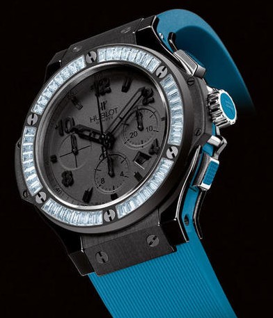 HUBLOT BIG BANG ALL BLACK BLUE CARAT 341.CX1110.RB.1907 Watch