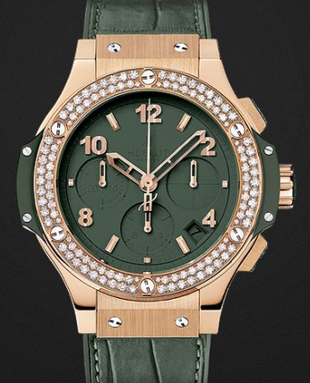 Hublot Replica Watch Big Bang Tutti Frutti Dark Green Diamonds 41mm 341.PV.5290.LR.1104