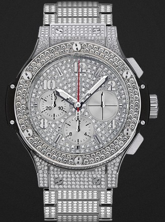 Hublot Replica Watch Big Bang Steel Bracelet Full Pavé 41mm 341.SX.9010.SX.3704