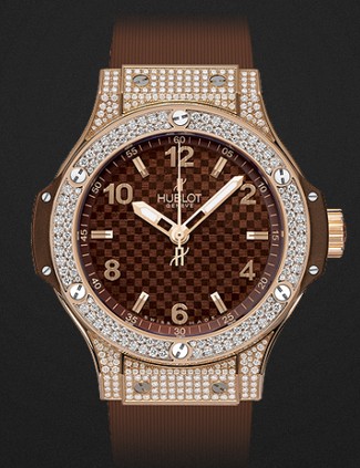 Hublot Watch Big Bang Cappuccino Gold Pavé 38mm 361.PC.3380.RC.1704