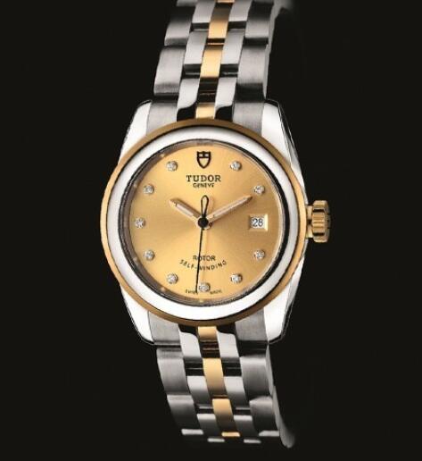 Replica Tudor women watch Glamour Date 51003 Steel - Yellow Gold Replica Tudor women watch Glamour Date 51003 Steel - Yellow Gold