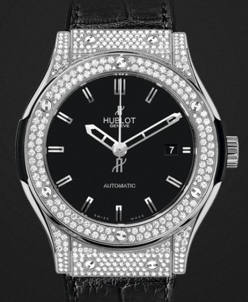 Replica Hublot Watch Classic Fusion Titanium Pavé 45mm 511.NX.1170.LR.1704