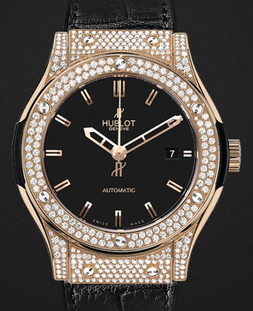 Replica Hublot Watch Classic Fusion King Gold Pavé 45mm 511.OX.1180.LR.1704