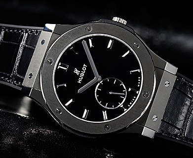 Hublot CLASSIC FUSION Classico Ultra-Thin Titanium Black Shiny 515.NX.1270.NR Watch