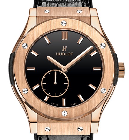 HUBLOT Classic Fusion Classico Ultra-Thin King Gold Black Shiny 515.OX.1280.LR Watch