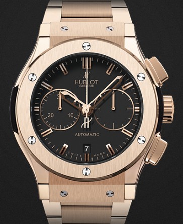 Replica Hublot Watch Classic Fusion Chronograph King Gold Bracelet 45mm 521.OX.1180.OX