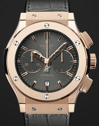 Replica Hublot Watch Classic Fusion Chrono Racing Grey King Gold 45mm 521.OX.7080.LR