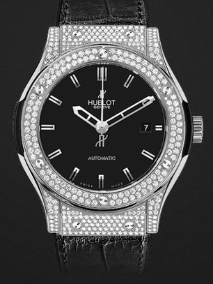 Replica Hublot Watch Classic Fusion Titanium Pavé 38mm 565.NX.1170.LR.1704