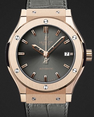 Replica Hublot Watch Classic Fusion Gold Racing Grey 38mm 565.PX.7080.LR