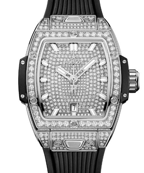 HUBLOT Spirit of Big Bang Steel Full Pavé 32mm Replica Watch 682.SX.9000.RX.1604
