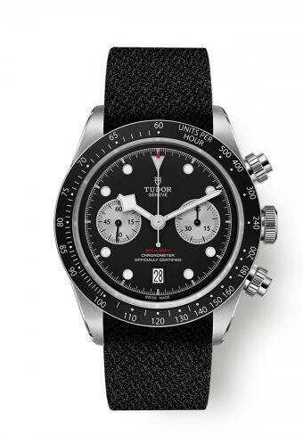 Tudor Heritage Black Bay Black Chronograph Inverted Panda Fabric Replica Watch 79360N-0007 Tudor Heritage Black Bay Black Chronograph Inverted Panda Fabric Replica Watch 79360N-0007