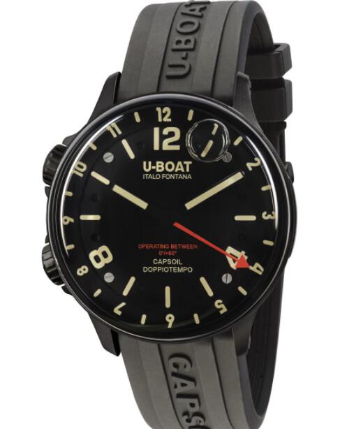 U-BOAT Capsoil Doppiotempo DLC Replica Watch 8770 U-BOAT Capsoil Doppiotempo DLC Replica Watch 8770
