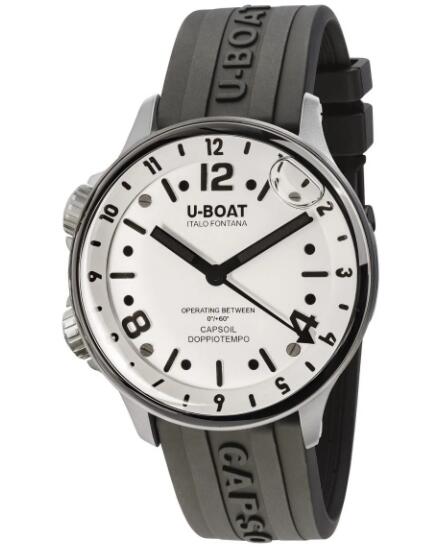 U-Boat Capsoil Doppiotempo SS White Replica Watch 8888 U-Boat Capsoil Doppiotempo SS White Replica Watch 8888
