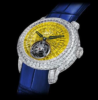 Jacob & Co. Caviar Tourbillon Yellow & White Diamonds Replica Watch CV201.30.BD.BY.A Jacob & Co. Caviar Tourbillon Yellow & White Diamonds Replica Watch CV201.30.BD.BY.A