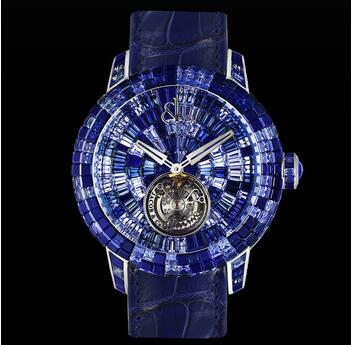 Jacob & Co. Caviar Tourbillon Camo Blue Replica Watch CV201.30.CB.CB.A Jacob & Co. Caviar Tourbillon Camo Blue Replica Watch CV201.30.CB.CB.A