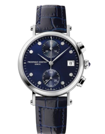Frederique Constant Classics Quartz Chronograph Ladies Watch Replica FC-291MPND2R6 Frederique Constant Classics Quartz Chronograph Ladies Watch Replica FC-291MPND2R6