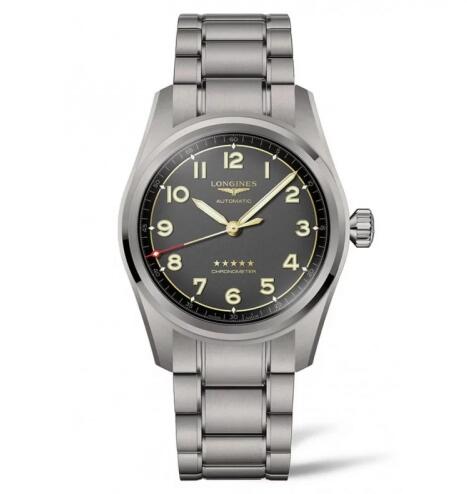 Longines Spirit Automatic 42 Titanium Bracelet Replica Watch L3.811.1.53.6