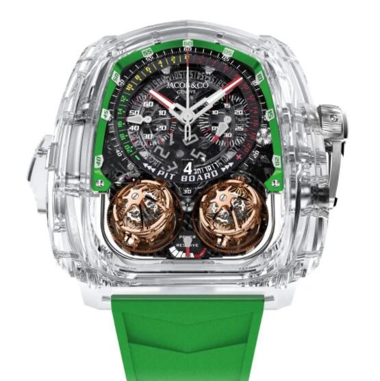Replica Jacob & Co Twin Turbo Furious Sapphire Crystal Watch TT220.80.AA.AA.ABVEA