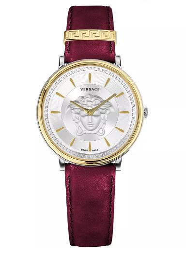 Cheap Versace Women's Swiss V-Circle Red Leather Strap Watch 38mm Replica Cheap Versace Women's Swiss V-Circle Red Leather Strap Watch 38mm Replica