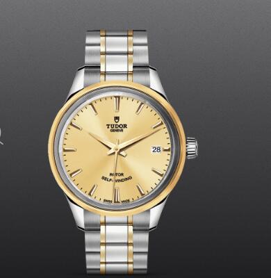 Fake Watch Tudor Style 34mm steel case steel and yellow gold bezel m12303-0001