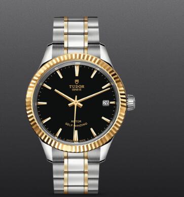 Fake Watch Tudor Style 34mm steel case yellow gold bezel m12313-0005 Fake Watch Tudor Style 34mm steel case yellow gold bezel m12313-0005