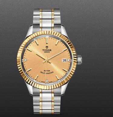 Replica Watch TUDOR STYLE 34 MM Steel Case Diamond-set dial m12313-0007