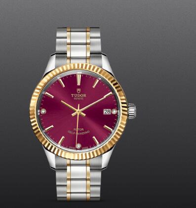 Replica Watch TUDOR STYLE 34 MM Steel Case diamond-set dial m12313-0015 Replica Watch TUDOR STYLE 34 MM Steel Case diamond-set dial m12313-0015