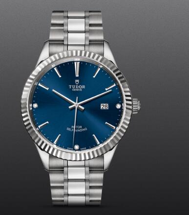 Replica Tudor Style Swiss Watch 41MM Steel Case diamond-set dial m12710-0017