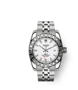Tudor Classic Date Watch Replica 28 mm steel case White dial m22010-0007 Tudor Classic Date Watch Replica 28 mm steel case White dial m22010-0007