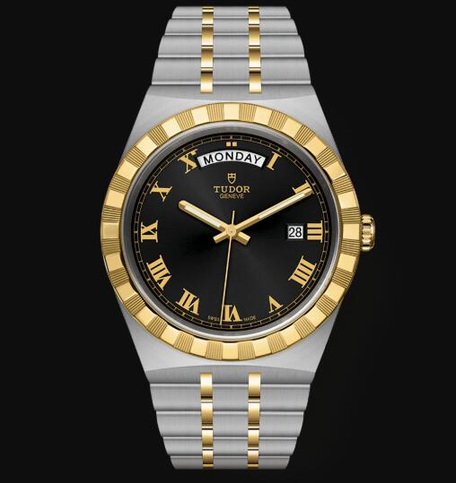 New Tudor Royal Watch Cheap Price 41 mm steel case Yellow gold bezel Replica watch m28603-0003 New Tudor Royal Watch Cheap Price 41 mm steel case Yellow gold bezel Replica watch m28603-0003