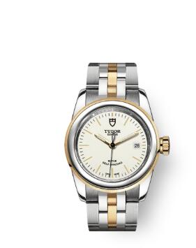 Cheap Tudor Glamour Date Review Replica Watch 26 mm steel case Steel and yellow gold bezel m51003-0025