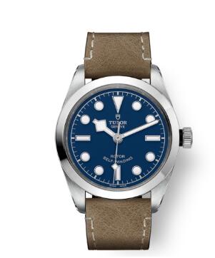 Tudor BLACK BAY 36 Watch Replica 36 mm steel case Beige leather strap m79500-0005 Tudor BLACK BAY 36 Watch Replica 36 mm steel case Beige leather strap m79500-0005