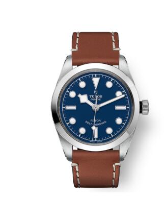 Tudor BLACK BAY 36 Watch Replica 36 mm steel case Brown leather strap m79500-0006 Tudor BLACK BAY 36 Watch Replica 36 mm steel case Brown leather strap m79500-0006