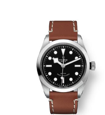 Tudor BLACK BAY 36 Watch Replica 36 mm steel case Brown leather strap m79500-0009 Tudor BLACK BAY 36 Watch Replica 36 mm steel case Brown leather strap m79500-0009